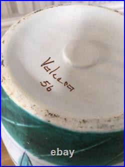 Vintage Mark Valcera 60s Studio Pottery Horse Detail Large Floor Vase 40cm Swiss