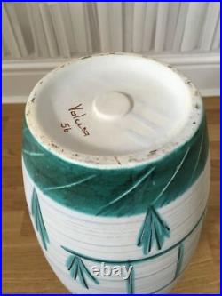 Vintage Mark Valcera 60s Studio Pottery Horse Detail Large Floor Vase 40cm Swiss