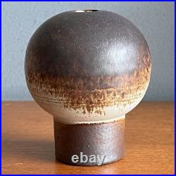 Vintage Mid-Century Modern Danish Studio Pottery Bud Vase By Aage Würtz 1950s