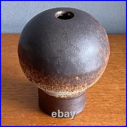 Vintage Mid-Century Modern Danish Studio Pottery Bud Vase By Aage Würtz 1950s