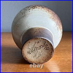 Vintage Mid-Century Modern Danish Studio Pottery Bud Vase By Aage Würtz 1950s