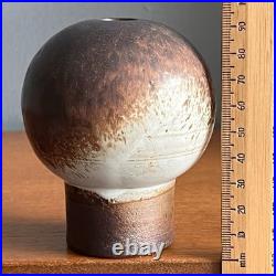 Vintage Mid-Century Modern Danish Studio Pottery Bud Vase By Aage Würtz 1950s