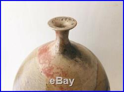 Vintage Mid Century Modern Studio Pottery Large Ceramic Drip Glaze Vase