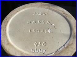 Vintage Mid Century Nehemia Azaz Harsa Studio Pottery Very Large Vase Israel