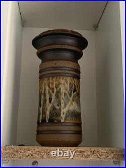 Vintage Peter Price Studio Pottery Vase Birch Tree Series Canada Stoneware