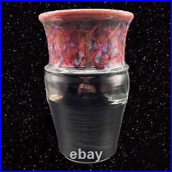 Vintage Pottery Vase Hand Thrown Glazed Large Vase Signed Marked 11T 7W