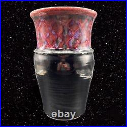 Vintage Pottery Vase Hand Thrown Glazed Large Vase Signed Marked 11T 7W
