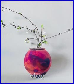 Vintage Raku vase. Vintage studio pottery vase