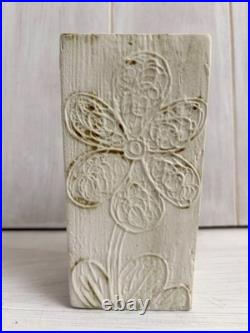 Vintage Retro Carn Studio Pottery Cornwall Red Spot 6 Vase Vgc
