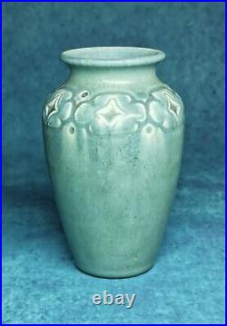 Vintage Rookwood 1923 Art Deco Studio Pottery Matte Sky Blue Ceramic Vase