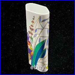 Vintage Rosenthal Porcelain Studio Line Floral Multicolor Vase 8.25T 5.25W