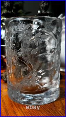 Vintage Rosenthal Studio-line Crystal Vase by Bjørn Wiinblad SIGNED