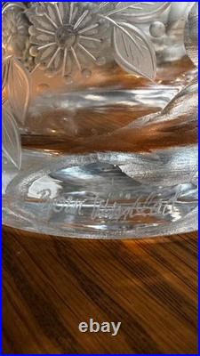 Vintage Rosenthal Studio-line Crystal Vase by Bjørn Wiinblad SIGNED