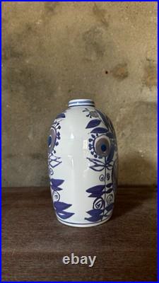 Vintage Royal Copenhagen Studio Pottery Blue Tenera Vase Kari Christensen 1960s Vintage Royal Copenhagen Studio Pottery Blue Tenera Vase Kari Christensen 1960s