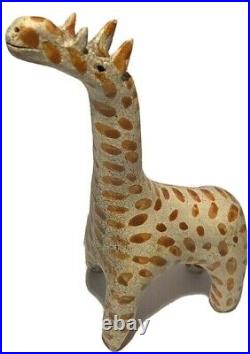 Vintage Studio Art Pottery Modernist Giraffe Figure Sculpture