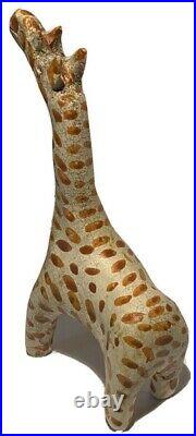 Vintage Studio Art Pottery Modernist Giraffe Figure Sculpture
