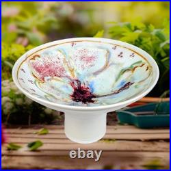 Vintage Studio Art Pottery Pedestal Tray Dish UNMARKED Marianne De Trey Style Vintage Studio Art Pottery Pedestal Tray Dish UNMARKED Marianne De Trey Style