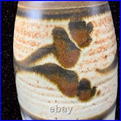 Vintage Studio Art Pottery Vase Hand Made Signed by Artist 10T 3.75W