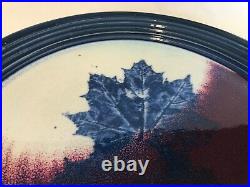 Vintage Studio Art Stoneware Huge Platter Charger, Signed, 17 1/4 D, 1 1/2 H