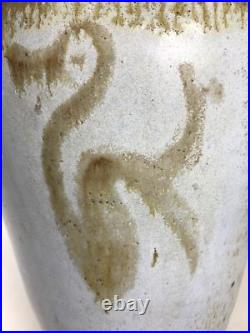 Vintage Studio Pottery Stoneware Vase Signed J A F Divine English
