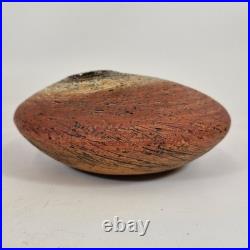 Vintage Studio Pottery Vase 19.5cm With Indistinct Seal Mark