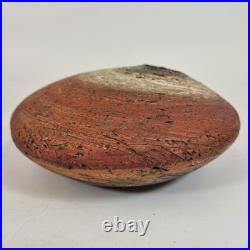 Vintage Studio Pottery Vase 19.5cm With Indistinct Seal Mark