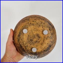 Vintage Studio Pottery Vase 19.5cm With Indistinct Seal Mark