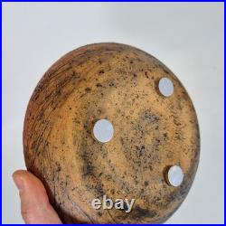 Vintage Studio Pottery Vase 19.5cm With Indistinct Seal Mark
