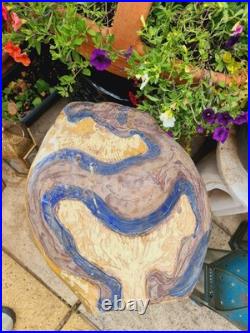 Vintage Studio Pottery Vase Abstract Handmade Nature Wildlife Stoneware Ceramic