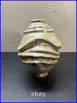 Vintage Studio Pottery Vase Like Stephen Parry 10h X 8w