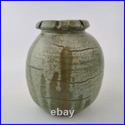 Vintage Studio Pottery Vase Signed DELL 18cm High