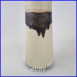 Vintage Studio Pottery Vase With Brown Drip Glaze Decoration 28cm High Unmarked Vintage Studio Pottery Vase With Brown Drip Glaze Decoration 28cm High Unmarked