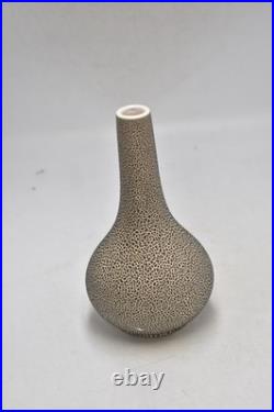 Vintage Studio Pottery Vases x3 East German Style Abstract Speckled