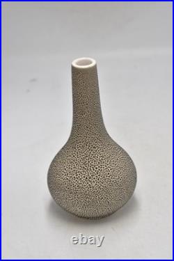 Vintage Studio Pottery Vases x3 East German Style Abstract Speckled