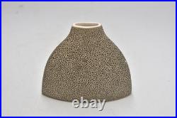 Vintage Studio Pottery Vases x3 East German Style Abstract Speckled