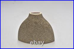 Vintage Studio Pottery Vases x3 East German Style Abstract Speckled