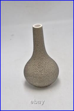 Vintage Studio Pottery Vases x3 East German Style Abstract Speckled