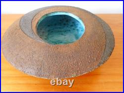 Vintage Studio Pottery footed bowl / Ikebana vase. CLIVE BROOKER Vintage Studio Pottery footed bowl / Ikebana vase. CLIVE BROOKER