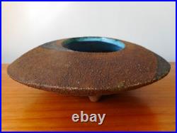Vintage Studio Pottery footed bowl / Ikebana vase. CLIVE BROOKER Vintage Studio Pottery footed bowl / Ikebana vase. CLIVE BROOKER