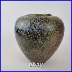 Vintage Tony Laverick Glazed Studio Pottery Vase ASL Mark To Base 20cm High