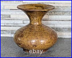 Vintage Waistel Cooper Studio Pottery Baluster Flared Lip Glazed Vase Signed