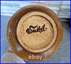 Vintage Waistel Cooper Studio Pottery Baluster Flared Lip Glazed Vase Signed