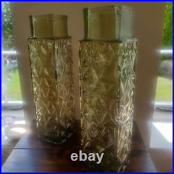 Vintage large glass vases probably 1980s but could be earlier Vintage large glass vases probably 1980s but could be earlier