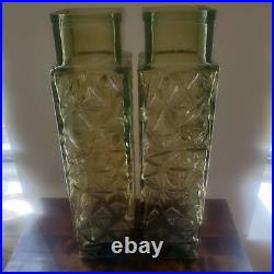 Vintage large glass vases probably 1980s but could be earlier Vintage large glass vases probably 1980s but could be earlier