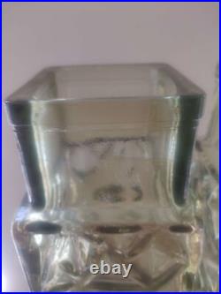 Vintage large glass vases probably 1980s but could be earlier Vintage large glass vases probably 1980s but could be earlier
