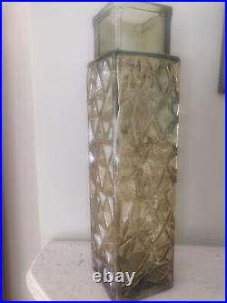 Vintage large glass vases probably 1980s but could be earlier Vintage large glass vases probably 1980s but could be earlier