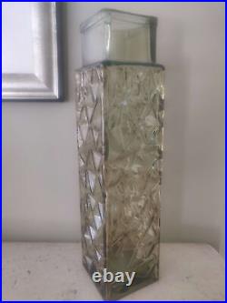 Vintage large glass vases probably 1980s but could be earlier Vintage large glass vases probably 1980s but could be earlier