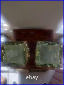 Vintage large glass vases probably 1980s but could be earlier Vintage large glass vases probably 1980s but could be earlier