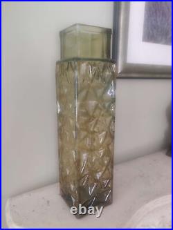 Vintage large glass vases probably 1980s but could be earlier Vintage large glass vases probably 1980s but could be earlier