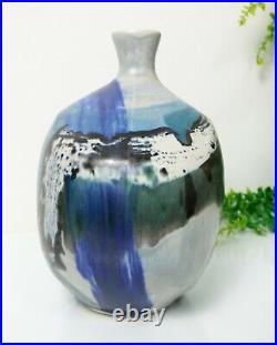 Vintage studio pottery matt glazed vase possibly Aviemore